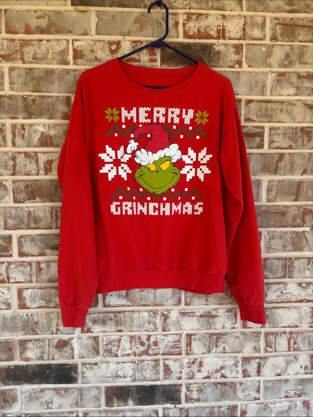 The Grinch Red Merry Grinchmas Christmas Sweatshirt